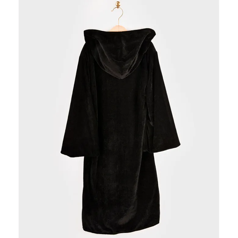 Den Goda Fen Costume, Black Halloween Cape - Size 4-6 Years