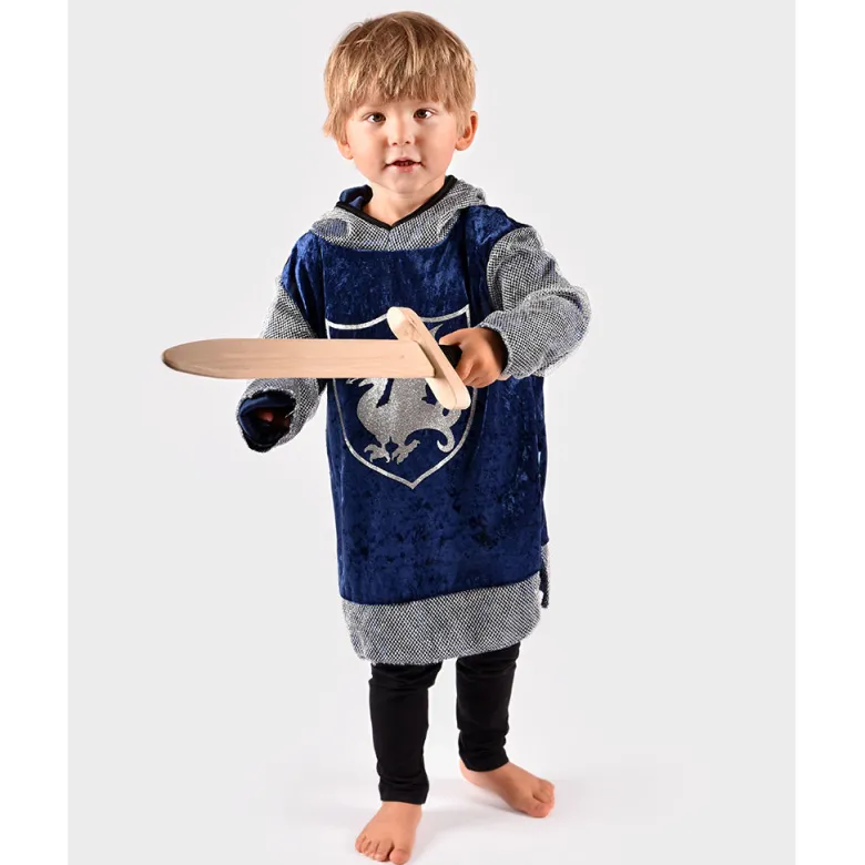Den goda Fen Costume Top, Blue Knight Blouse – Ages 2-6