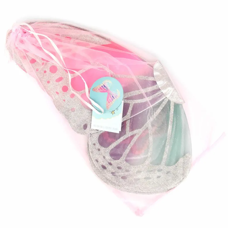 Den goda fen Dress-Up Costume, Butterfly Wings - Megaglitter