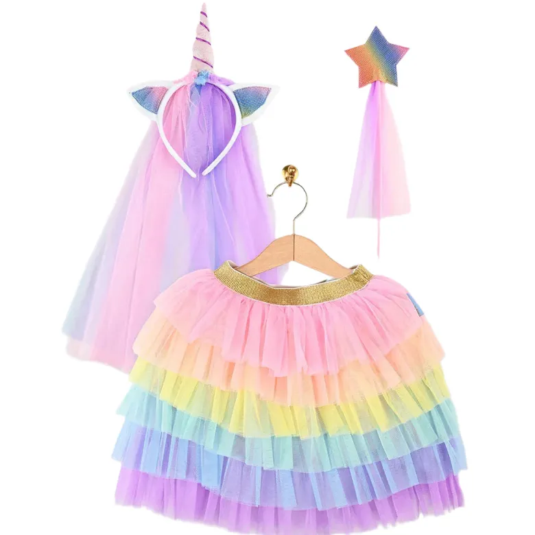 Den Goda Fen dress-up costume, Unicorn set – Sizes 2-5 years and 5-8 years
