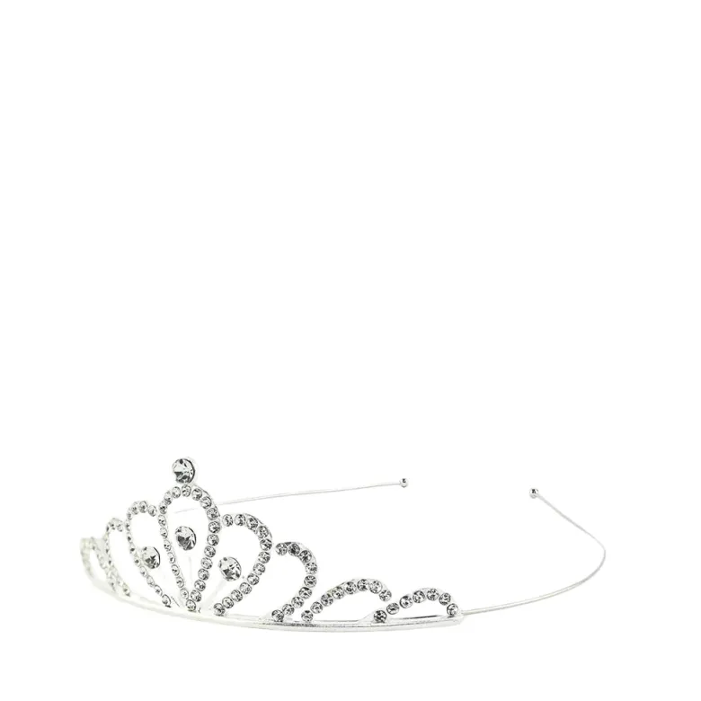 Den goda fen Headband with Diadem, Silver Rhinestone Tiara