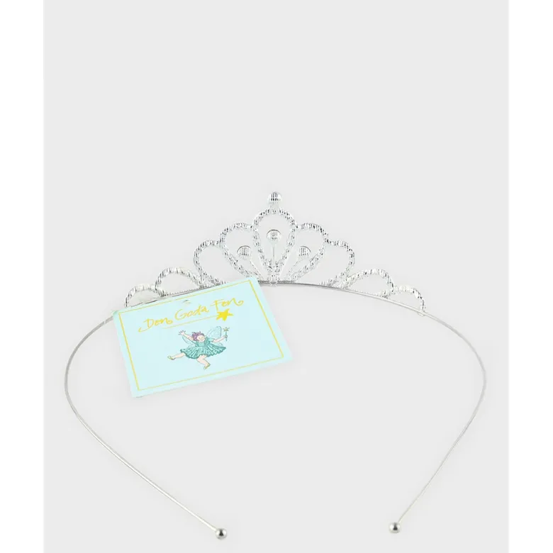 Den goda fen Headband with Diadem, Silver Rhinestone Tiara