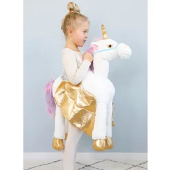 Den goda Fen Ride-On Unicorn Animal Costume – Ages 3–8