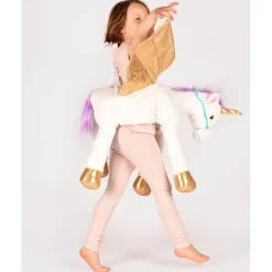 Den goda Fen Ride-On Unicorn Animal Costume – Ages 3–8