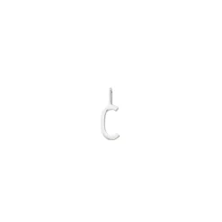 Design Letters Charm Pendant, 10 mm Silver Letter - A-Z