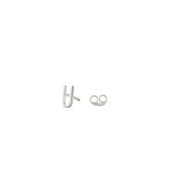 Design Letters Stud Earrings with Arne Jacobsen Letter – Silver A-Z