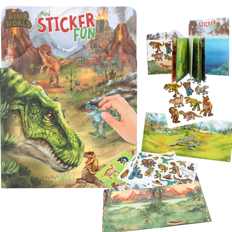 Dino World Mini Sticker Fun, Activity Book with Stickers