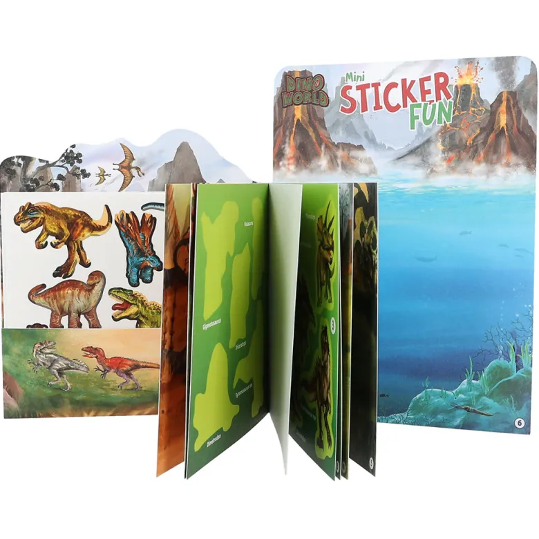 Dino World Mini Sticker Fun, Activity Book with Stickers