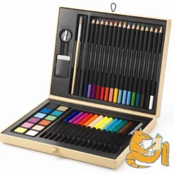 Djeco Art Case with Drawing Tools and Colors, Small