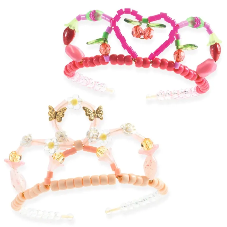 Djeco Bead Set, Pink Tiara