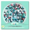 Djeco Beads, Alphabet, Silver