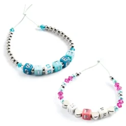 Djeco Beads, Alphabet, Silver