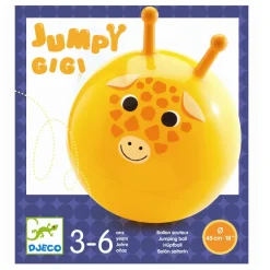 Djeco Bouncing Ball for Kids, Giraffe Gigi