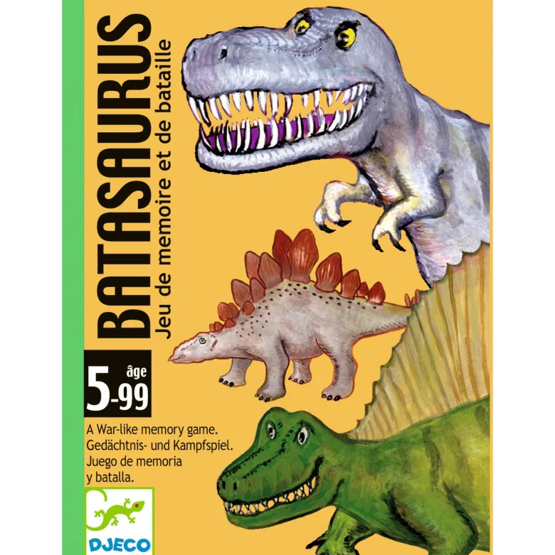 Djeco Card Game, Batasaurus - Travel-Friendly Memory Game