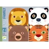Djeco Card Game for Little Ones, Find the Family