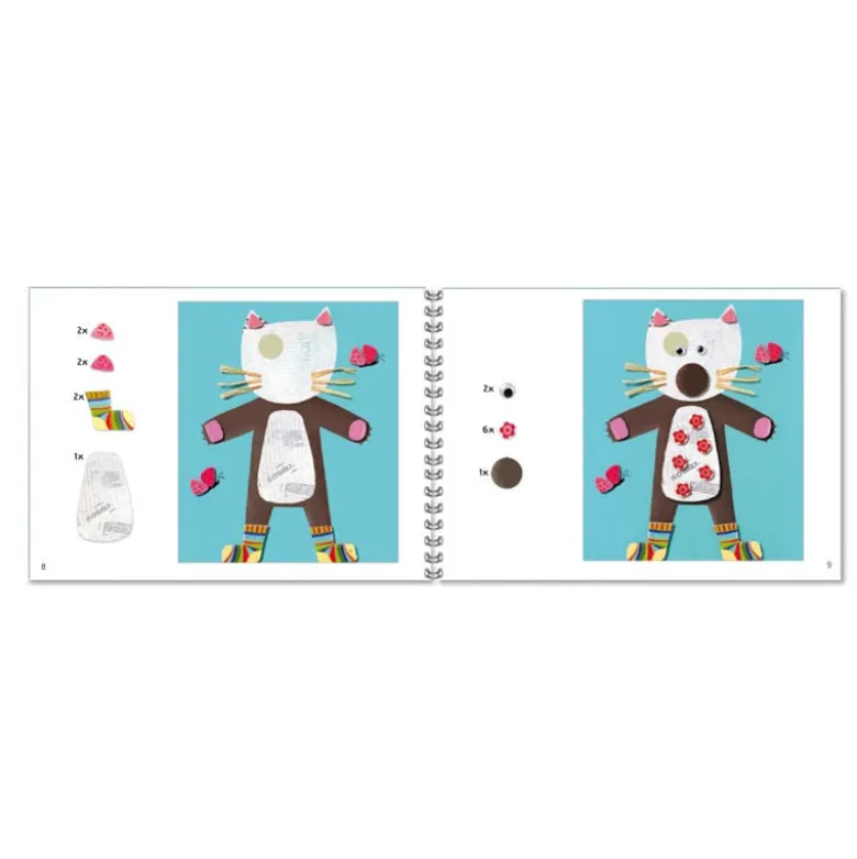 Djeco Collage Set, Animal Designs