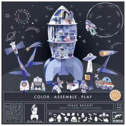 Djeco Color - Assemble - Play, Rocket Ship