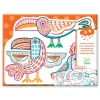 Djeco Coloring Set, Wild Families