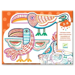 Djeco Coloring Set, Wild Families