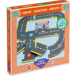 Djeco Crazy Motors Puzzle, Road - 26 Pieces