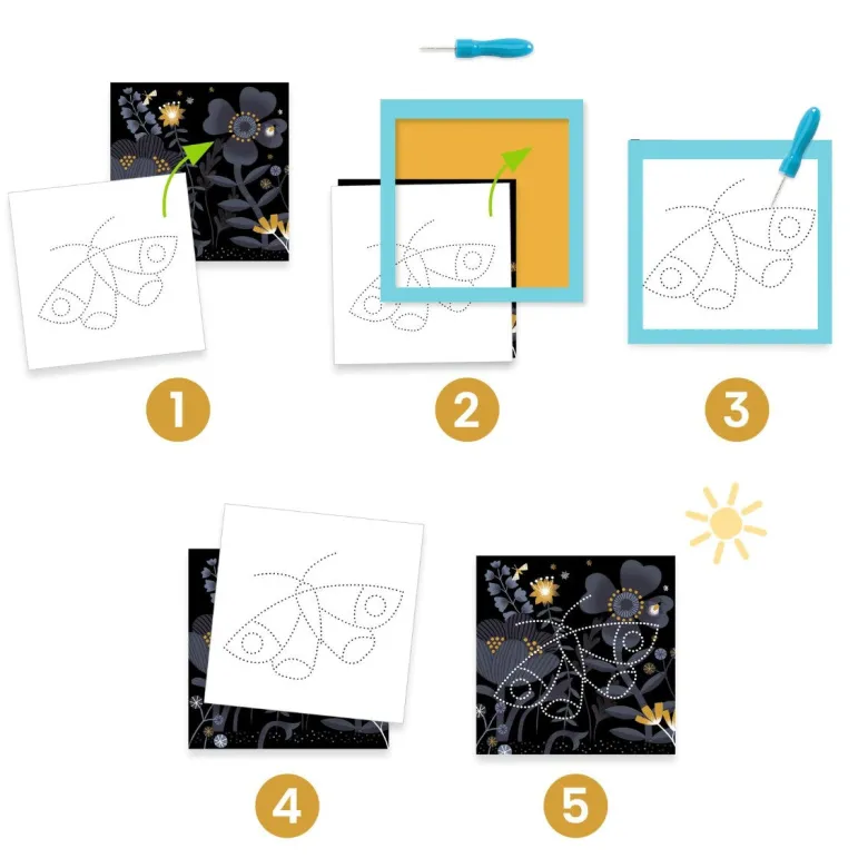 Djeco Creative Box, Picture Reveal
