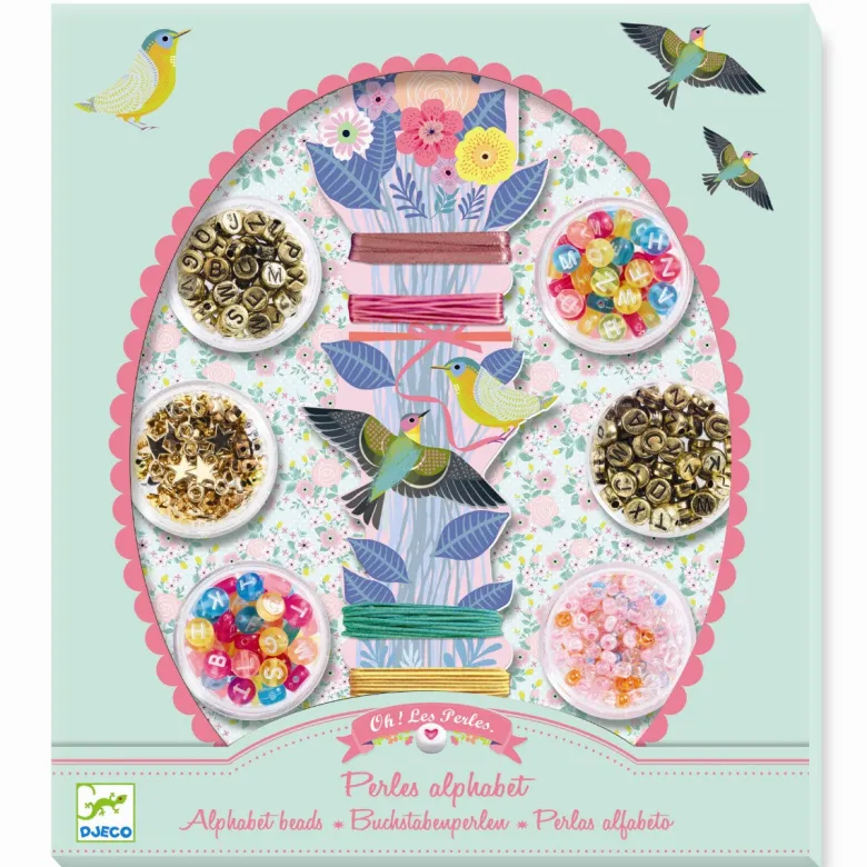 Djeco Creative Kit, Alphabet Beads