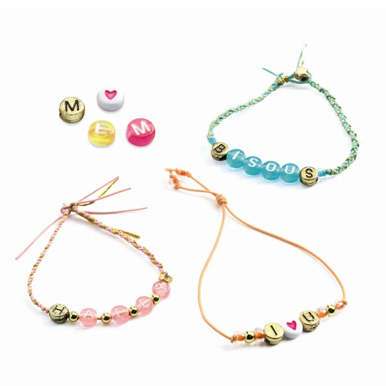 Djeco Creative Kit, Alphabet Beads