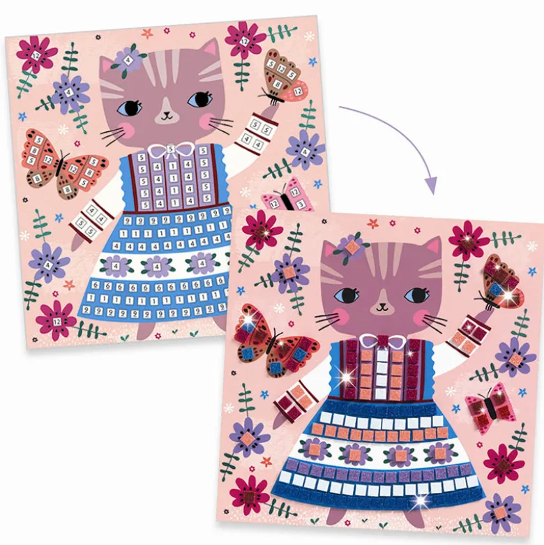 Djeco Creative Mosaic, Cute Animals