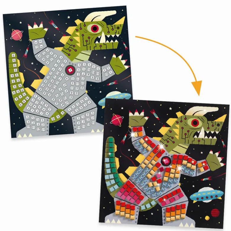 Djeco Creative Mosaic, Space Battle
