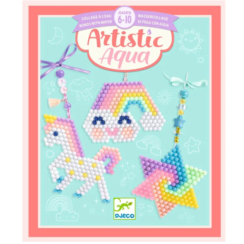 Djeco Creative Set, Artistic aqua - Rainbows