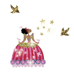 Djeco Creative Set, Glitter - Dresses