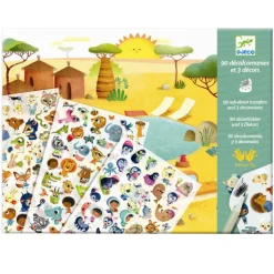 Djeco Creative Set, Transfer Pictures - Party with the Animals