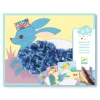 Djeco Creative Set with Wool Yarn, Fluffy Animals