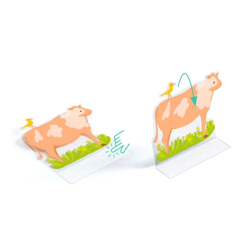 Djeco Creative Stand-Up Stickers, Farmyard