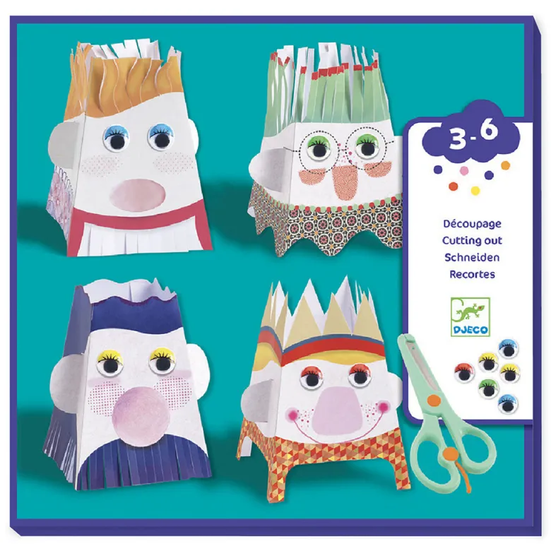 Djeco Decoupage, Cut-Out Snip Snip Figures