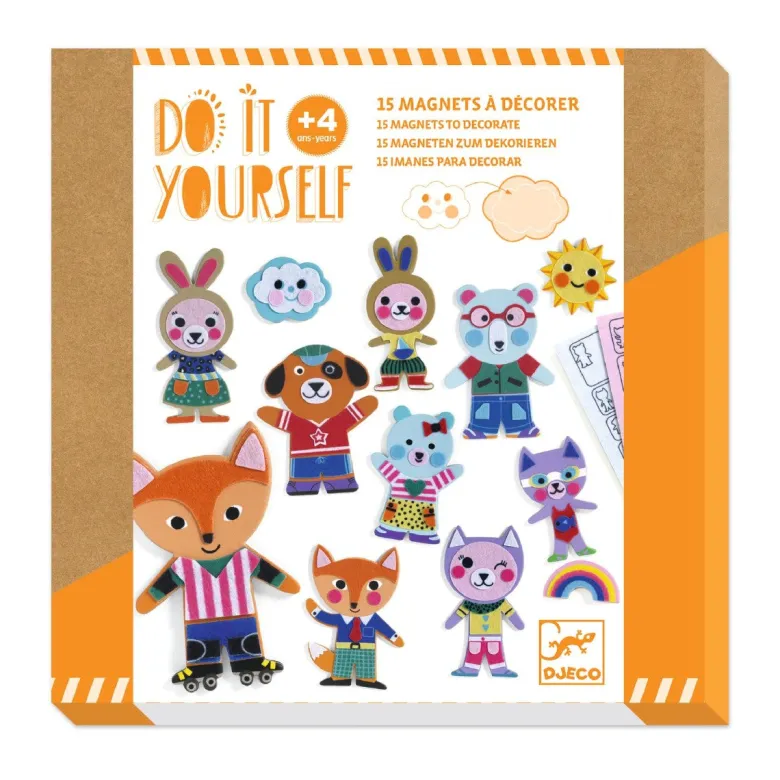 Djeco DIY Magnets, Funky Family