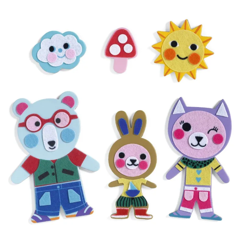 Djeco DIY Magnets, Funky Family