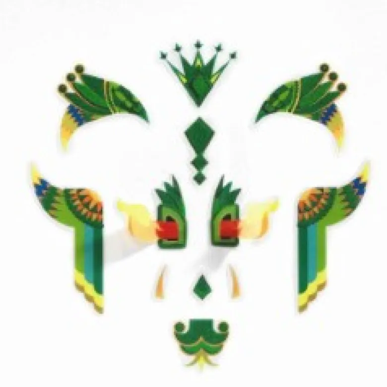 Djeco Face Stickers, Dragon