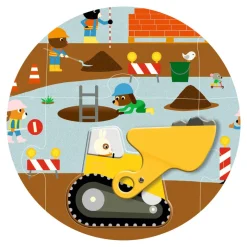 Djeco Floor Puzzle, Floor Puzzle - Construction Site
