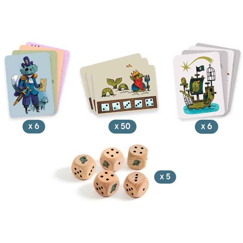 Djeco Game, Dice Game - Pirates 'n' Dice