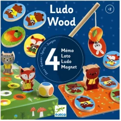 Djeco Games, 4-in-1 - Ludo Wood