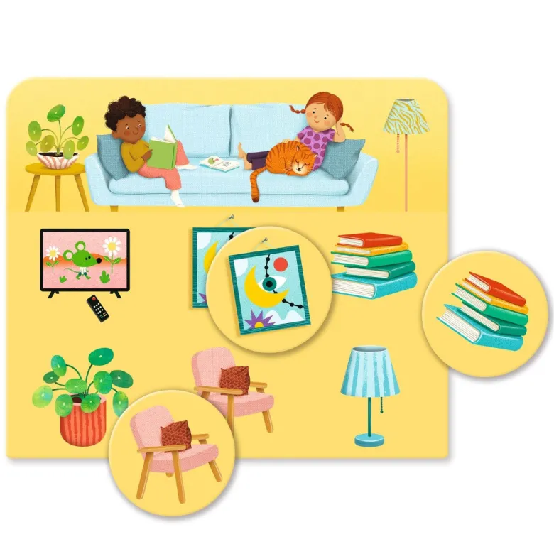 Djeco Learning Game, Picture Bingo House