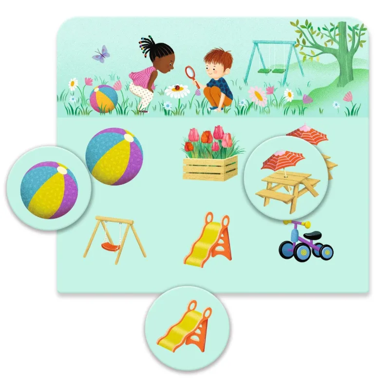 Djeco Learning Game, Picture Bingo House