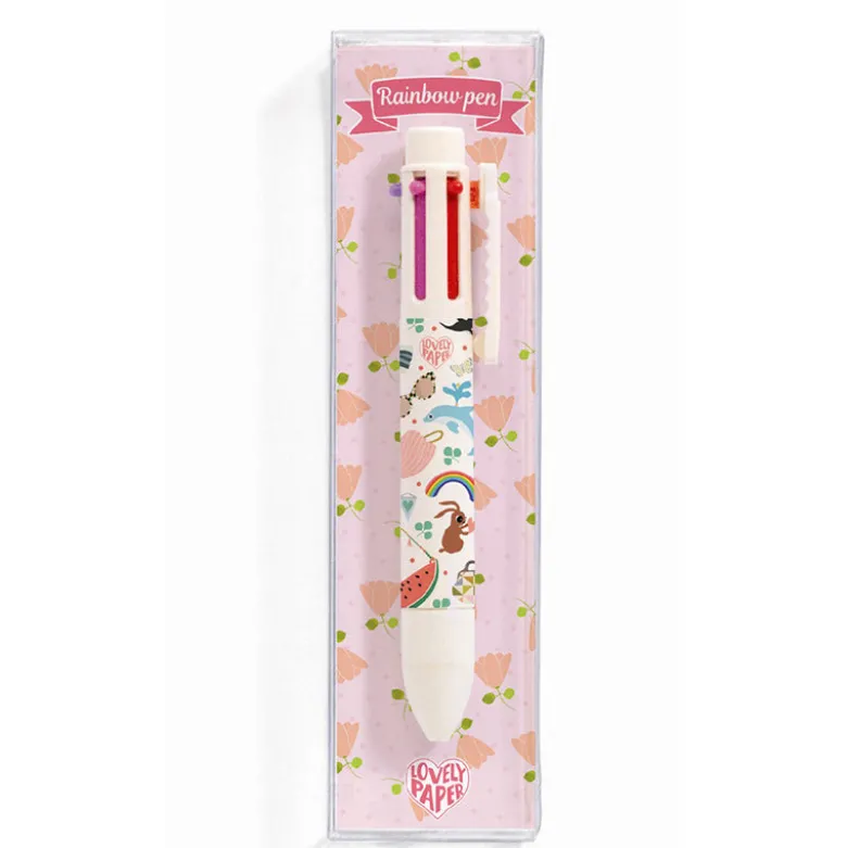 Djeco Lovely Paper, 6-Color Pen - Tinou