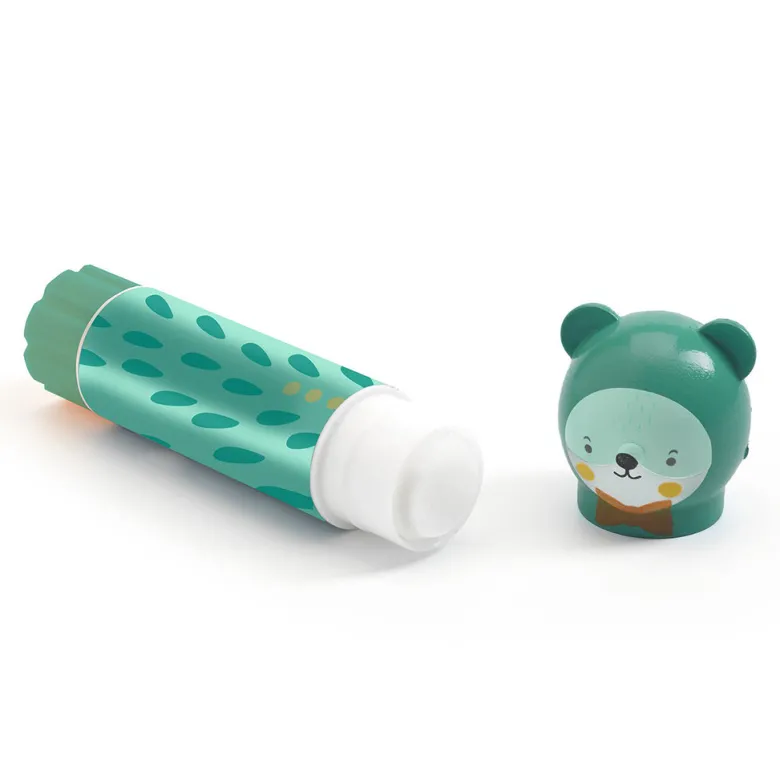 Djeco Lovely Paper, Glue Stick with Animal Motif - Assorted Model