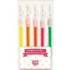 Djeco Lovely Paper, Set of 5 Fluorescent Wax Crayons