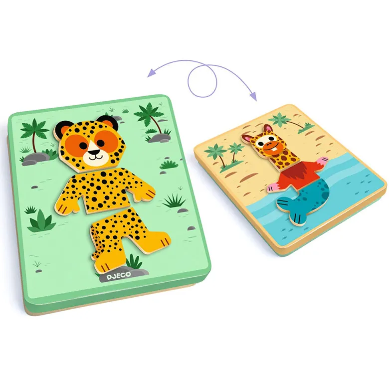 Djeco Magnetic Play, Inzebox - Mix 'n' Match