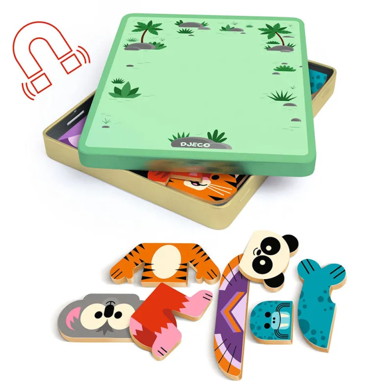 Djeco Magnetic Play, Inzebox - Mix 'n' Match