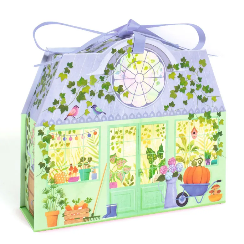 Djeco Mi House, DIY Miniature World in Suitcase - Olive