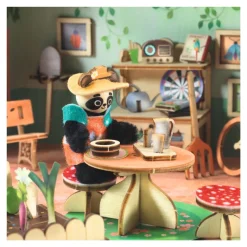 Djeco Mi House, DIY Miniature World in Suitcase - Olive